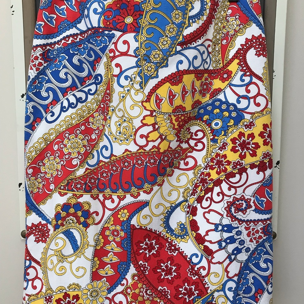 NEW Talbots Sz 10P Petite Paisley Pencil Skirt